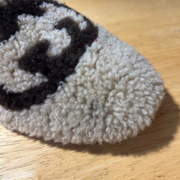 Authentic Gucci Eileen Interlock G Logo Shearling Slipper Mule Shoe 38.5 US/8.5 - Picture 12 of 12